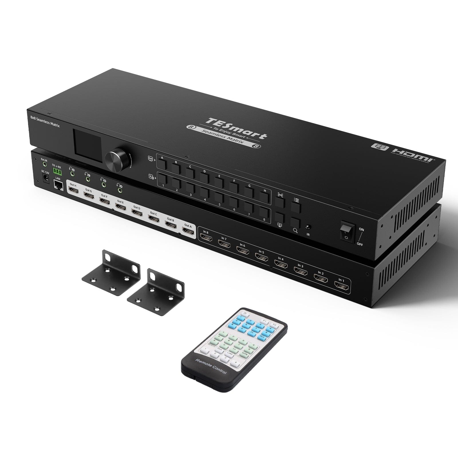 tesmart-elite-hma808-es23-hdmi-matrix-switch-8x8-full-hd image 2