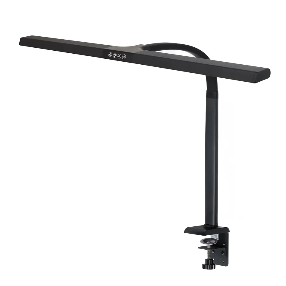 feintech-ltl00321e-led-schreibtischlampe-klemmfuss-80-cm-schwarz image 1