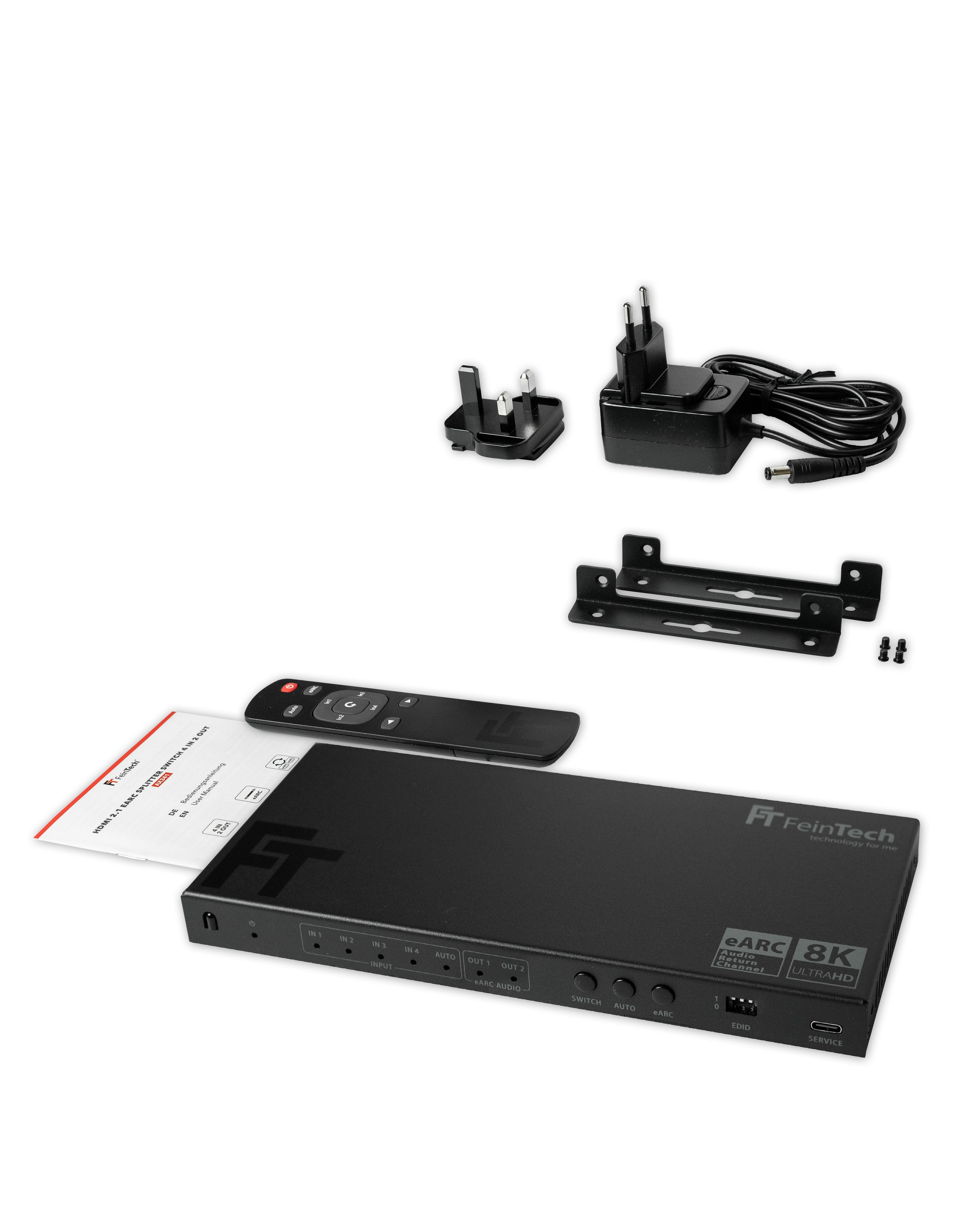 feintech-ax-ax341-hdmi-switch-4x2-8k-earc-soundbar image 6