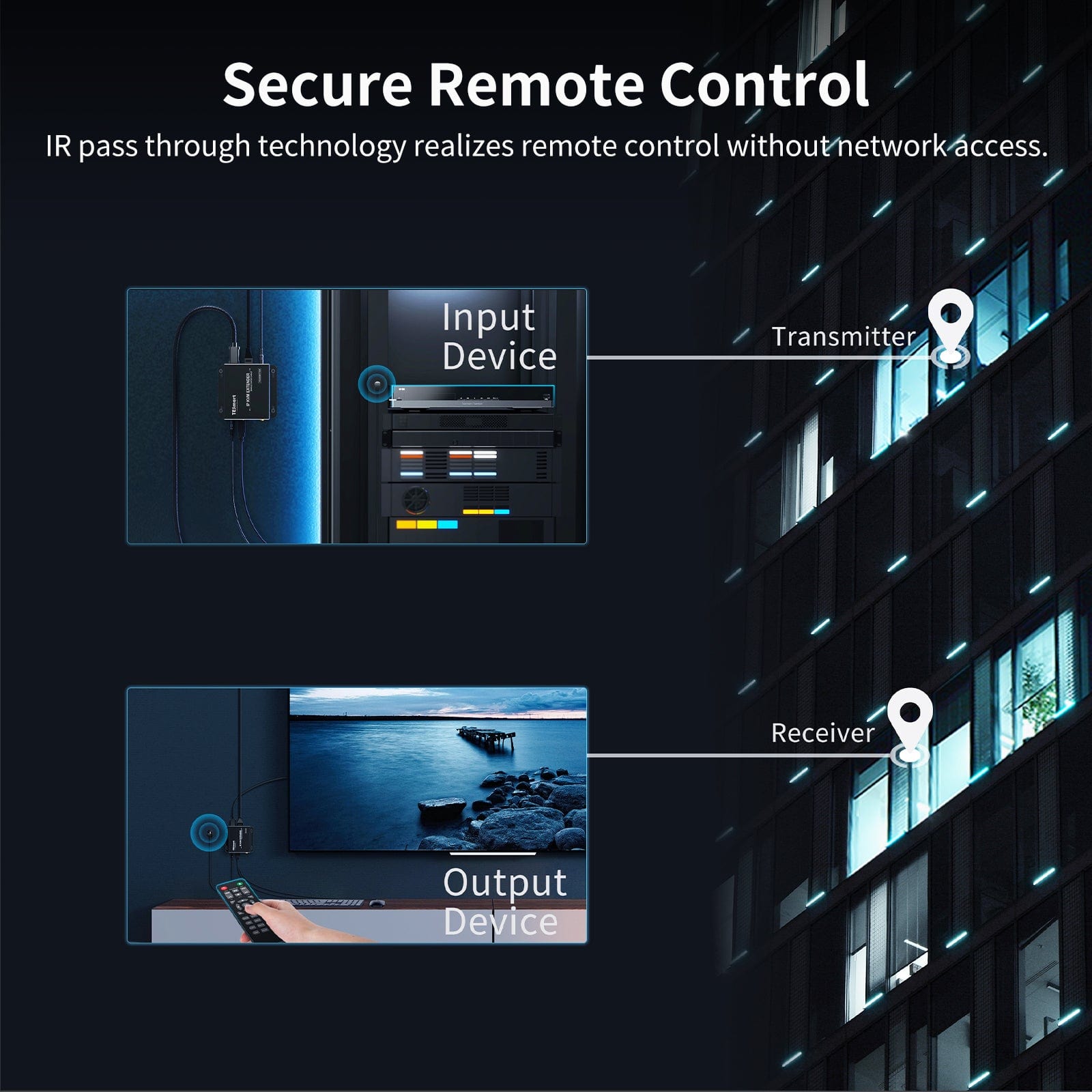 tesmart-elite-hke12mma-hdmi-kvm-extender-120m-1080p image 6