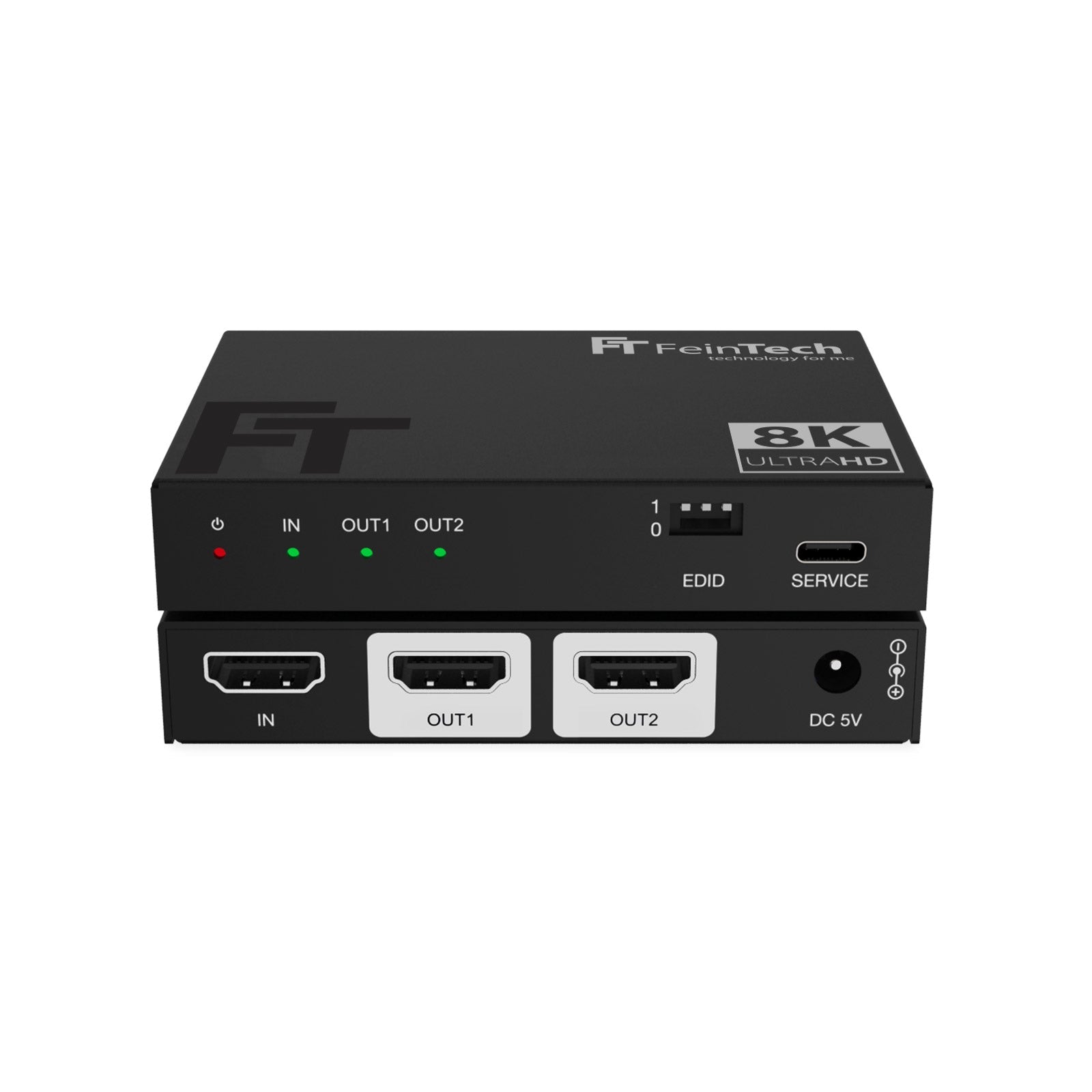 feintech-sp210-hdmi-splitter-1x2-4k-120hz-downscaler-8k image 1