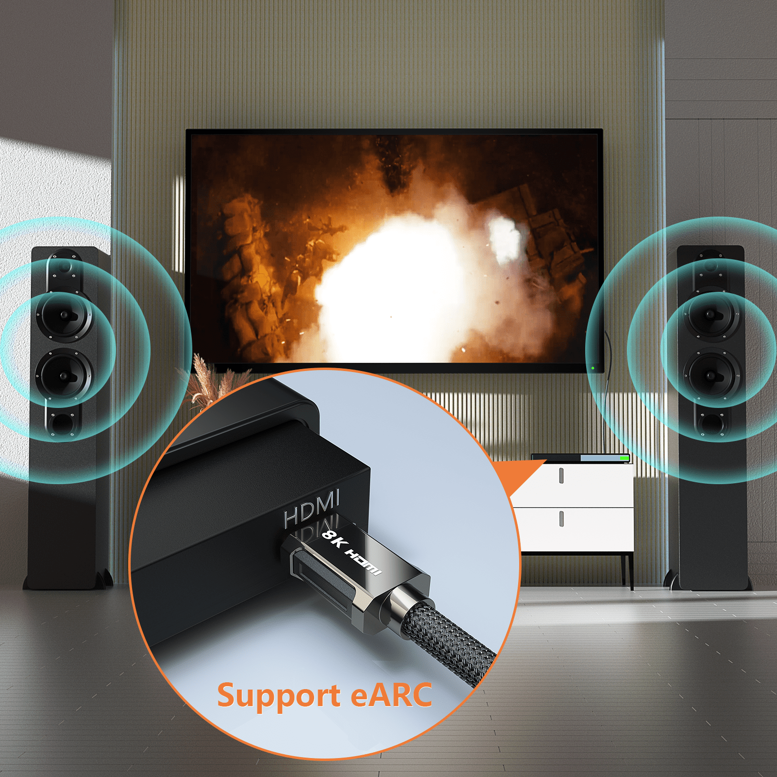 tesmart-lite-8k-hdmi-2-1-kabel-2m-48gbps-earc-nylon image 7