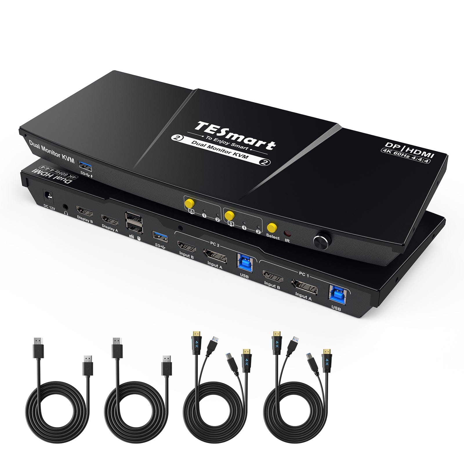 tesmart-prime-hks202-p23-hdmi-kvm-switch-dual-4k-2-fach image 4