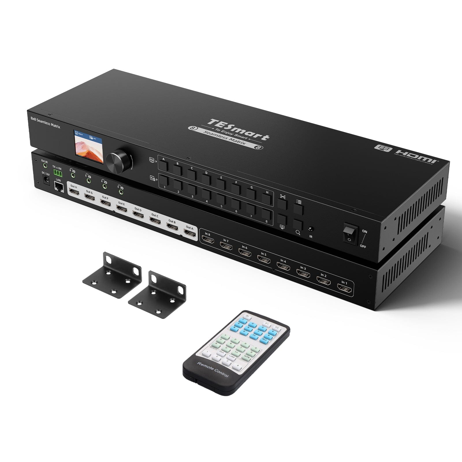 tesmart-elite-hma808-es23-hdmi-matrix-switch-8x8-full-hd image 1