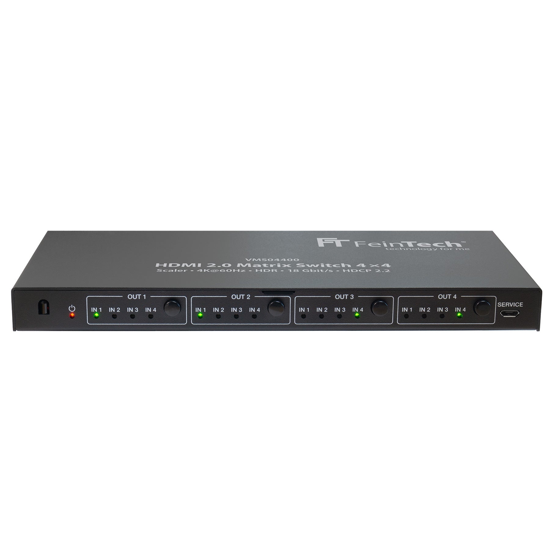 feintech-vms04400-hdmi-matrix-switch-4x4-4k60-edid-scaler image 1