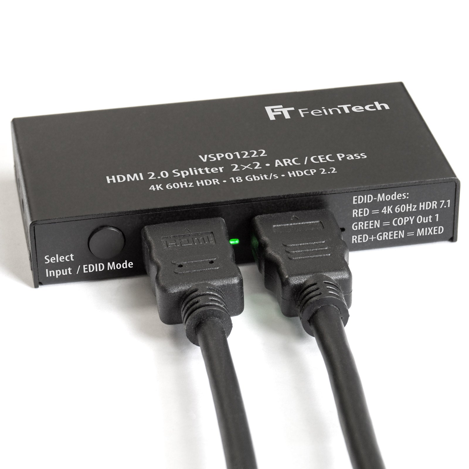 feintech-vsp01222-hdmi-splitter-2x2-4k-60hz-arc-downscaler image 4